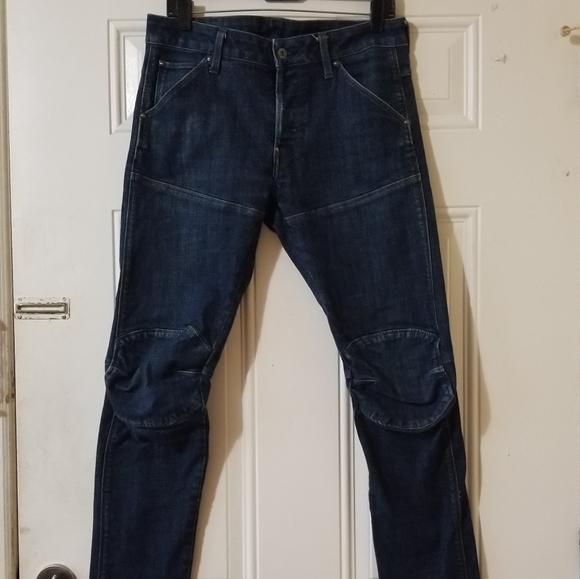 G-Star Raw 5620 3D Slim Legs Jeans In Washed Indigo Size 30/32 - Picture 9 of 13